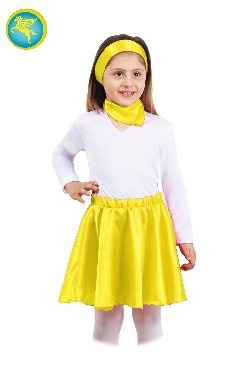 SET ANNI 50 GIALLO BAMBINA di RASO
